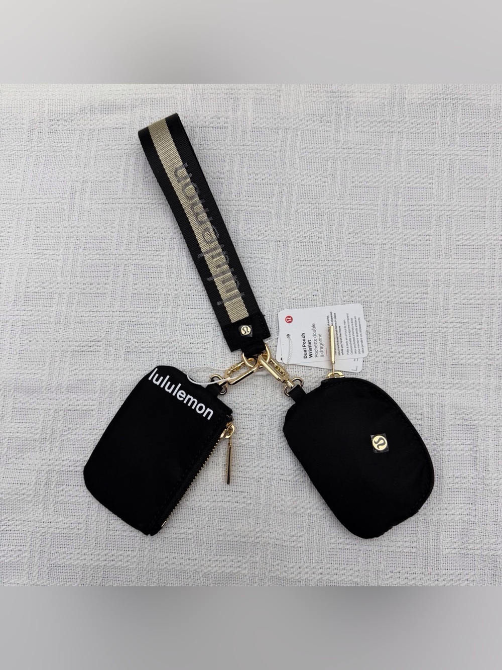 Lululemon Dual Pouch Vapor Black/Gold